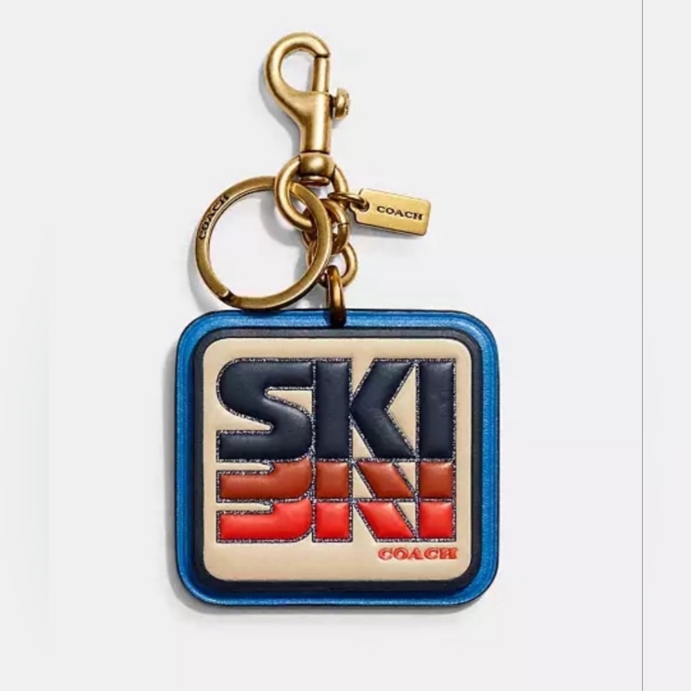 Coach bag charm ski NWT